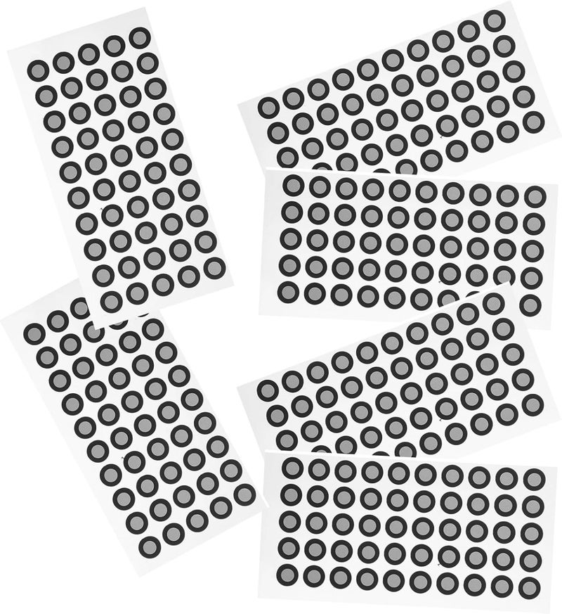 Operitacx 3D Scanner Reflective Marker Points 0.15mm Thick High-reflectivity Film Dots for Industrial and Consumer Scanning, 5 Sheets with 50 Markers for Precise Tracking and Facial - Image 1