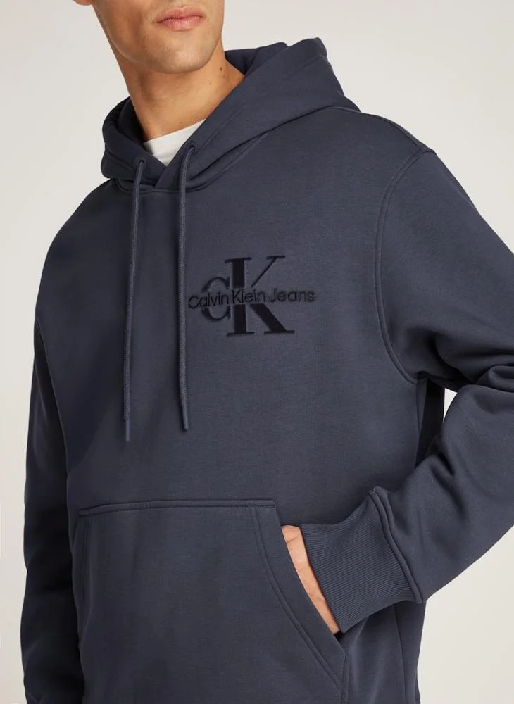 كالفن كلاين جينز Drawstring Graphic Logo  Print Hoodie