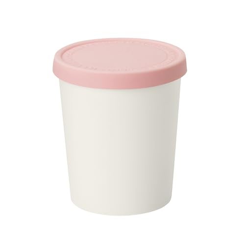 Tovolo Sweet Treat Reusable Ice Cream Container for Homemade Ice Cream Pink  1 Quart Stackable Storage Tubs with Silicone Lids for Freezer  BPAFree  DishwasherSafe