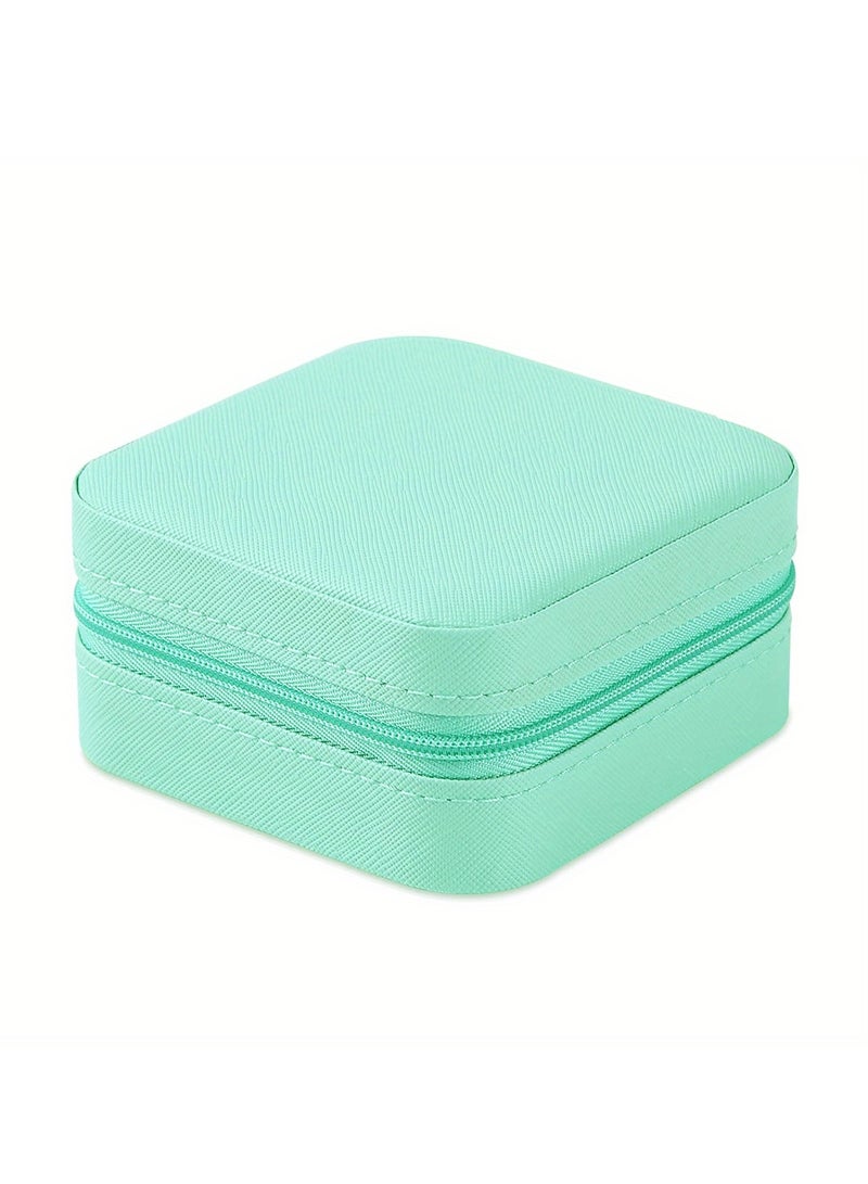 Wendy Return Gifts 1pc Small Jewelry Box, Travel Portable Jewelry Case For Ring, Pendant, Earring, Necklace, Bracelet Organizer Storage Holder Boxes, Gifts Box For Girls And Women - Image 1