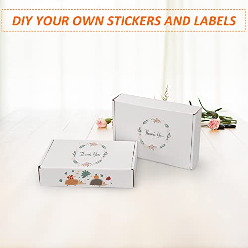 HORLIMER 9x6x2 inches Shipping Boxes Set of 25, White Corrugated Cardboard Box Literature Mailer - Image 5