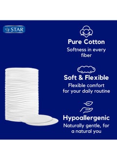 Star 80 Pads - Pure Cotton Makeup Pads (100% Cotton) - SZ Star  - Image 2