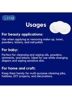 Star 80 Pads - Pure Cotton Makeup Pads (100% Cotton) - SZ Star  - Image 4