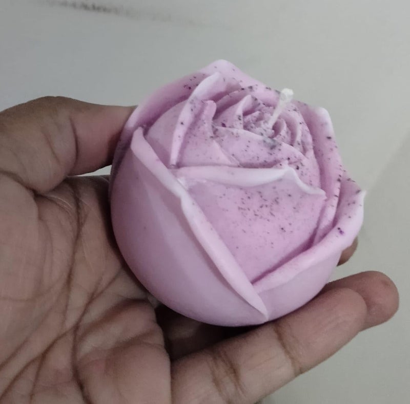 Essence Glow Rose Dreams Floral Scented Candle28 Flower Candle LongLasting Scent Perfect Home Dcor Accent Rose Fragrance  - Image 2