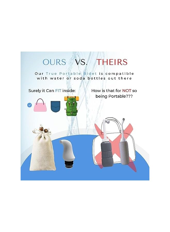 The Bros Portable Bidet, Travel Shattaf, Travel Bidet, Portable Bidet for Travel - 2 Pieces - Image 3