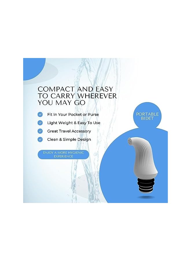 The Bros Portable Bidet, Travel Shattaf, Travel Bidet, Portable Bidet for Travel - 2 Pieces - Image 2