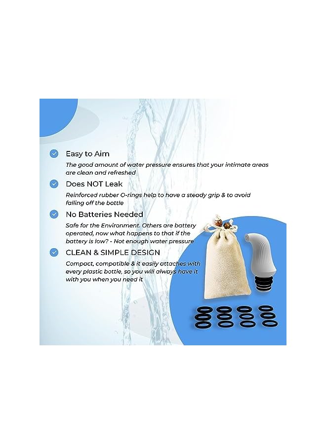 The Bros Portable Bidet, Travel Shattaf, Travel Bidet, Portable Bidet for Travel - 2 Pieces - Image 4