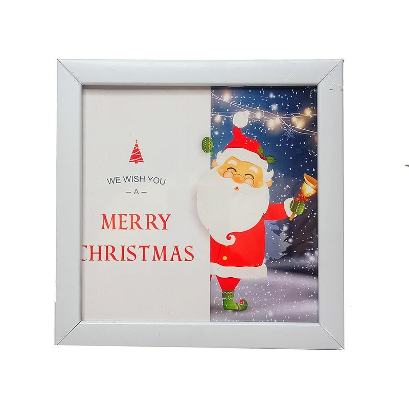 NorthLand Northland Merry Christmas Gift Hamper 1 Christmas Frame 1 Santa Socks 1 Christmas tree candle 1 Potpourri 1 One feet Snow Pine Tree with a set of 20pc Decoration and Christmas Greeting Card  - Image 2