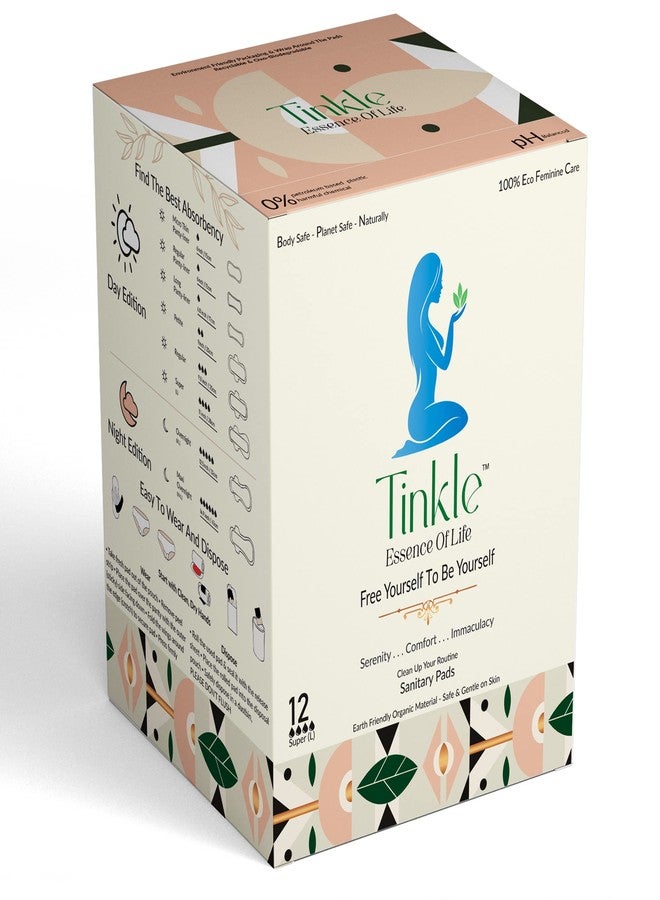 Tinkle Ultra Comfort Sanitary Pads Combo Pack for Women | XL+ Heavy Flow (7) + XL Light-Medium Flow (7) | 14 Ultra-Thin Pads | Cottony Soft, 2x Absorption | Rash-Free Leak-Proof | with Disposable Bags - Image 1
