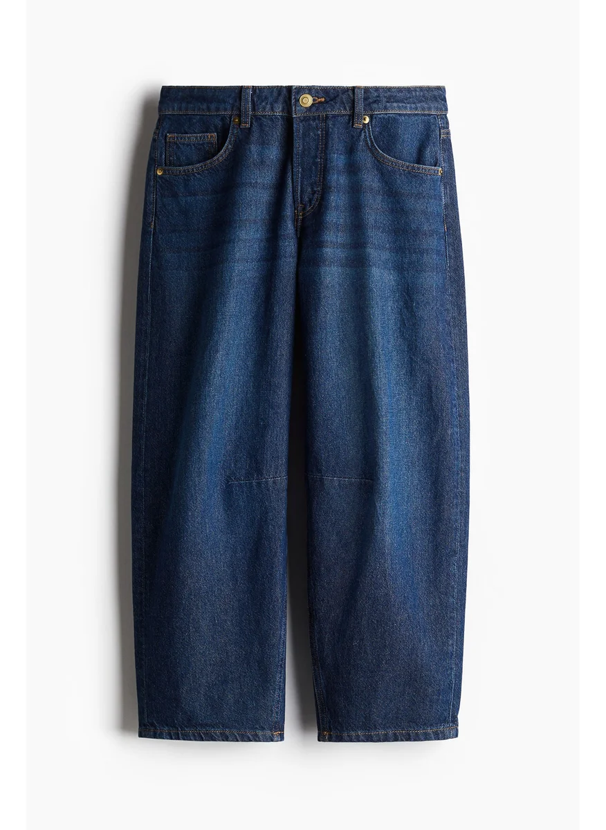 اتش اند ام Barrel High Cropped Jeans