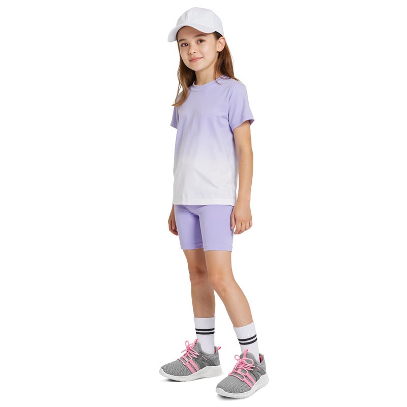 RUNSIDE Boys Girls Tennis Shoes Kids Lightweight Breathable Sneakers Lace-up Running Athletic Shoes for Toddler/Little Kid/Big Kid Grey Pink - Image 2