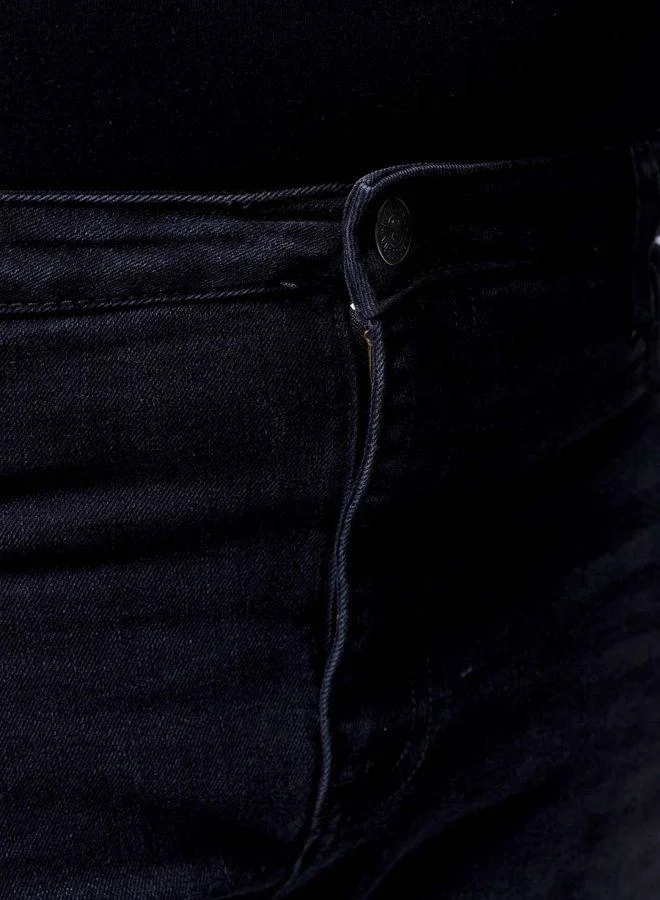 HARDSODA  Men Plus Size Slim Fit Solid Mid-Rise Stretchable Jeans for Men | Best Price UAE
