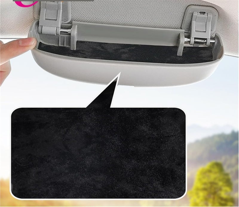 QASULER Car Sunglasses Holder Case for VW Touareg - Image 4