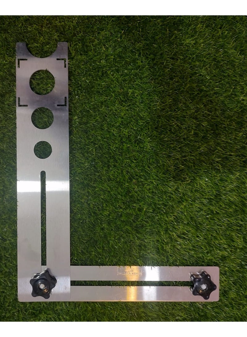 Stainless Steel Tile Hole Locator – 16 inch & 24 inch (360° Adjustable) - Image 2