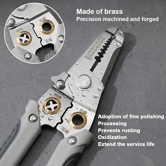 Calyrex Multifunction Wire Plier Tool Multi Function Wire Plier Tool Wire Stripper Tool for Electrician 6 in 1 Wire Stripping Pliers - Image 4