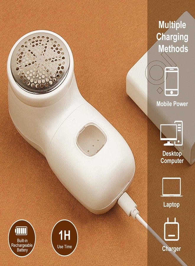 TEKI Fabric Shaver Lint Remover Sweater Shavers to Remove Pilling,Rechargeable Sweater Defuzzer with 2 Extra Blades, Fuzz Remover for Clothes Couch Furniture - Image 4