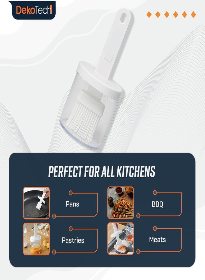 DekoTech Silicone Oil Dispenser Bottle with Basting Brush - 2-in-1 Oil & Sauce Applicator for Cooking, Baking, Grilling, BBQ, Pastries, and Kitchen Use - Image 5