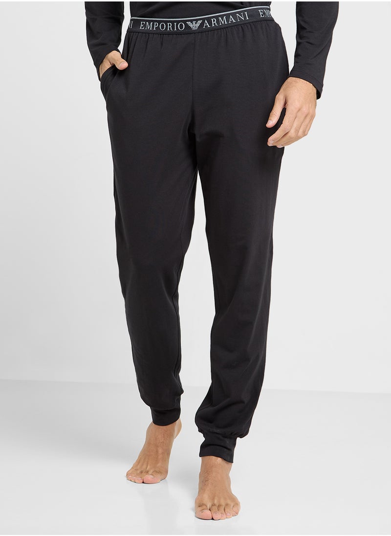 EMPORIO ARMANI Logo Long Pyjama Set  - Image 4