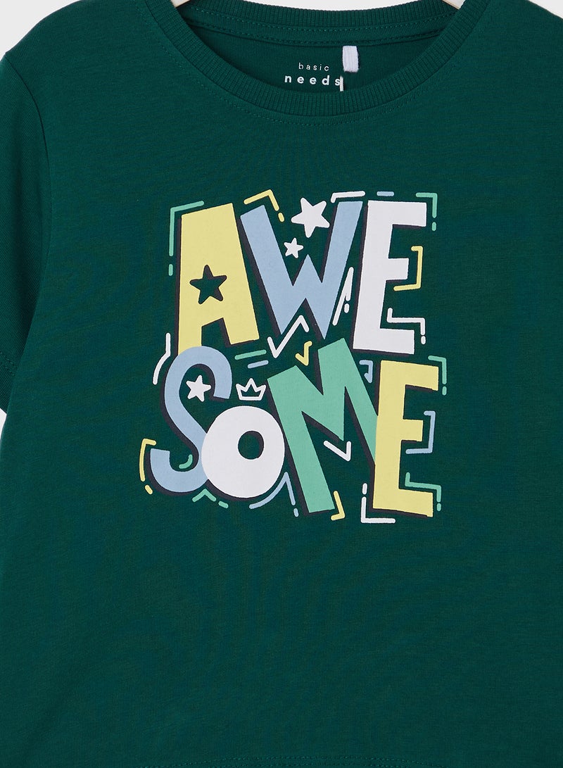 NAME IT Kids Graphic Crew Neck T-Shirt  - Image 3