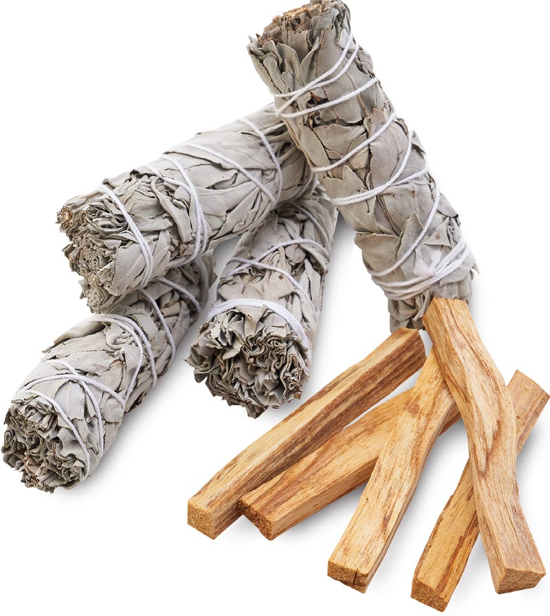 JL Local Smudge Kit Refill - White Sage & Palo Santo for Smudging, Healing, Purifying, Meditating & Incense - Image 1