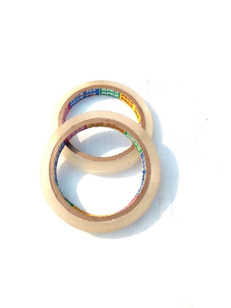 99PM ®™ Packaging And Decoration Clear Tape - Set Of 2 Pics - Tep Size 1.1 x 65 Meter - Birthday Aur Marriage Anniversary Ka Sajawat Ke Liye Tape - Image 2