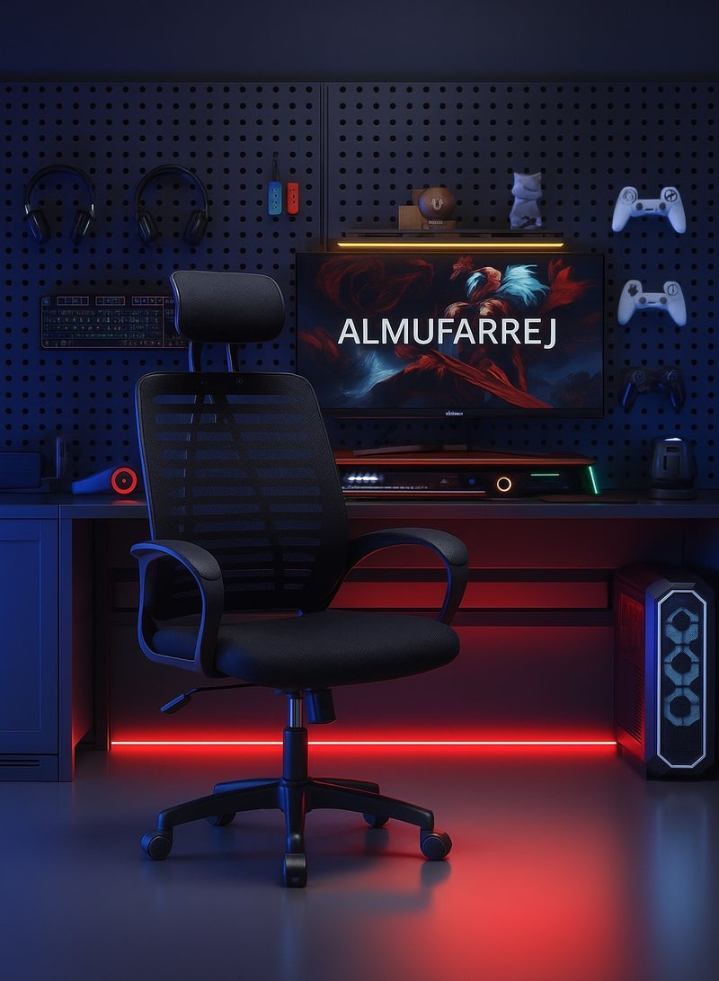 ALMUFARREJ Gaming Chair – Premium Ergonomic Design for Long Sessions, Professional Use, and All Ages - Image 3