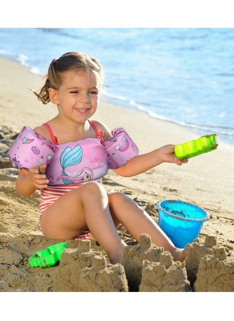 Generic - Toddler Swimming Float Vest, Arm Bands Kids Swim Vest with Shoulder Harness. Swim Training Jacket for 2-6 Years Old Boys Girls - Image 1