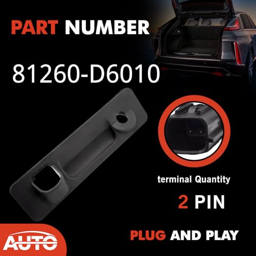 AUTO OCCASION Trunk Lid Lock Tailgate Handle Button Compatible with Kia Optima 2016-2020 Replace 81260-D6010 - Image 4