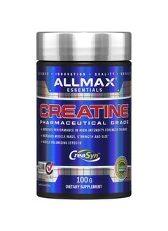 AllMax Nutrition Creatine Monohydrate, Micronized Creatine Powder for Strength and Muscle Recovery, Gluten Free & Fast Absorbing, 100g  - Image 1
