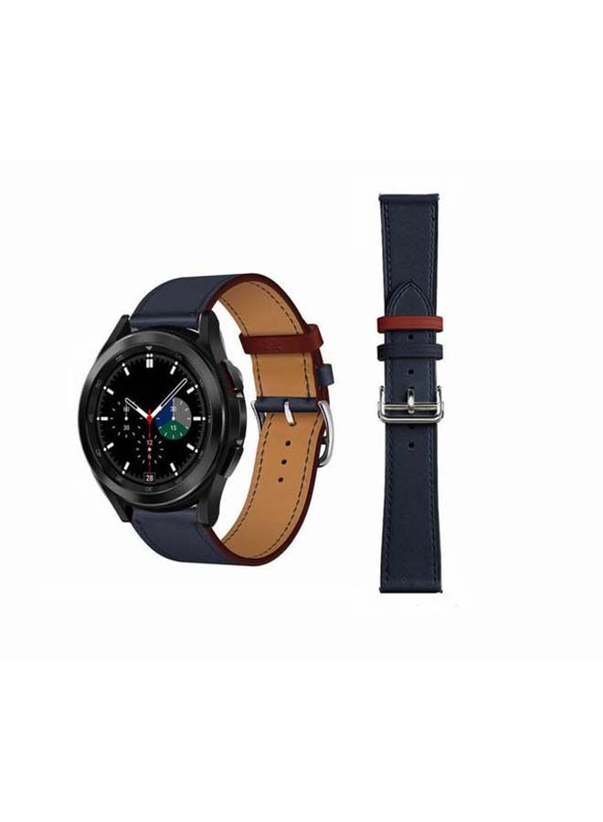 NIBEMINENT Genuine Leather Replacement Band for Samsung Galaxy Watch4 42/46mm Multicolour - Image 1