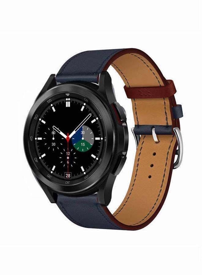 NIBEMINENT Genuine Leather Replacement Band for Samsung Galaxy Watch4 42/46mm Multicolour - Image 2