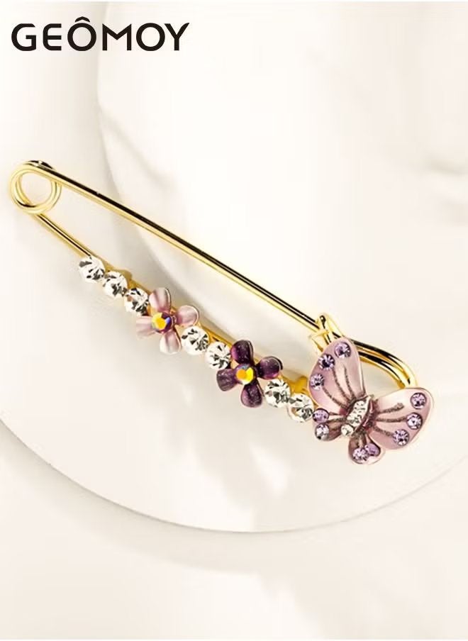 جيموي ثلاث قطع من بروش الأزياء النسائية ملاقط مستخدمة للشال واللفاع والسترة زينات اصطناعية للنساء - Image 5