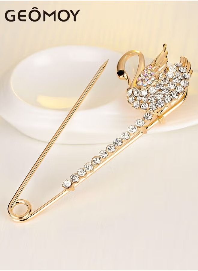 جيموي ثلاث قطع من بروش الأزياء النسائية ملاقط مستخدمة للشال واللفاع والسترة زينات اصطناعية للنساء - Image 4