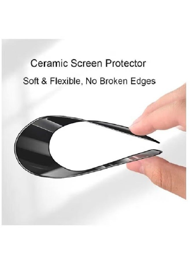 Matte Ceramic Screen Protector for iPhone 12 Pro, 1 Pack, Matte, Anti-Spy, Full Adhesive, Flexible, [Not Glass], Full Adhesive Anti-Spy Flexible Case (iPhone 12 Pro)