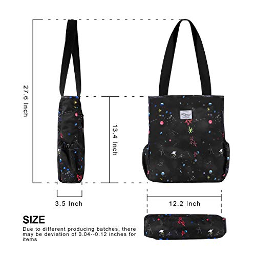 KAMO Floral Tote Bag - Waterproof Lightweight Handbags Travel Shoulder Bag for Hiking Yoga Gym Swimming Travel Beach - Image 3