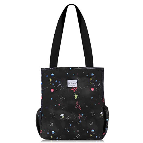 KAMO Floral Tote Bag - Waterproof Lightweight Handbags Travel Shoulder Bag for Hiking Yoga Gym Swimming Travel Beach - Image 1