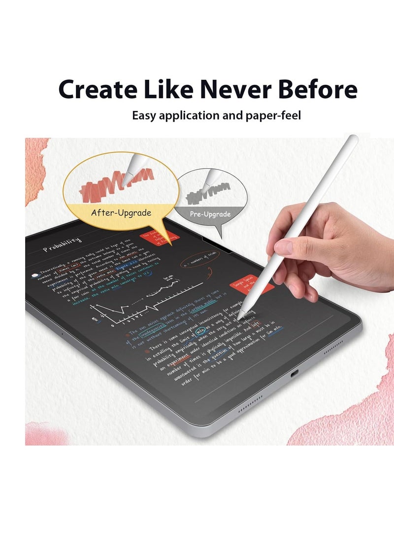 【2pcs】 Paperfeel Screen Protector Compatible with Apple iPad Pro 13-inch (M4) 2024 and iPad Air 13 inch M2 2024/iPad Air 13 inch M3 2025, Anti-Glare Like Paper Write Draw Soft Film Matte Film Anti-S - Image 5