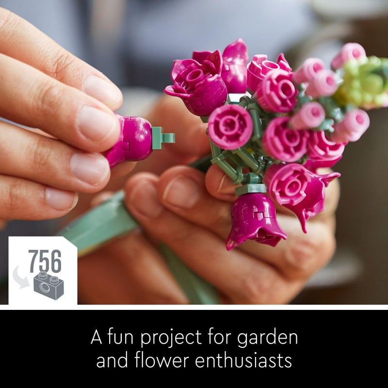 LEGO® Icons Flower Bouquet 10280 Building Kit; A Unique Flower Bouquet Gift and Creative Project for Adults - Image 4