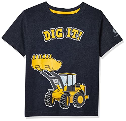 John Deere Toddler Boy's T-Shirt Shirt, Navy Heather, 4T - Image 5