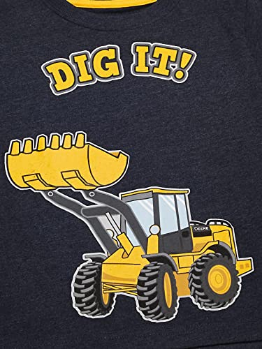 John Deere Toddler Boy's T-Shirt Shirt, Navy Heather, 4T - Image 2