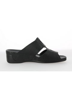 Vital Ladies Wedge Sandals Tina - Lizard 0813AS schwarz