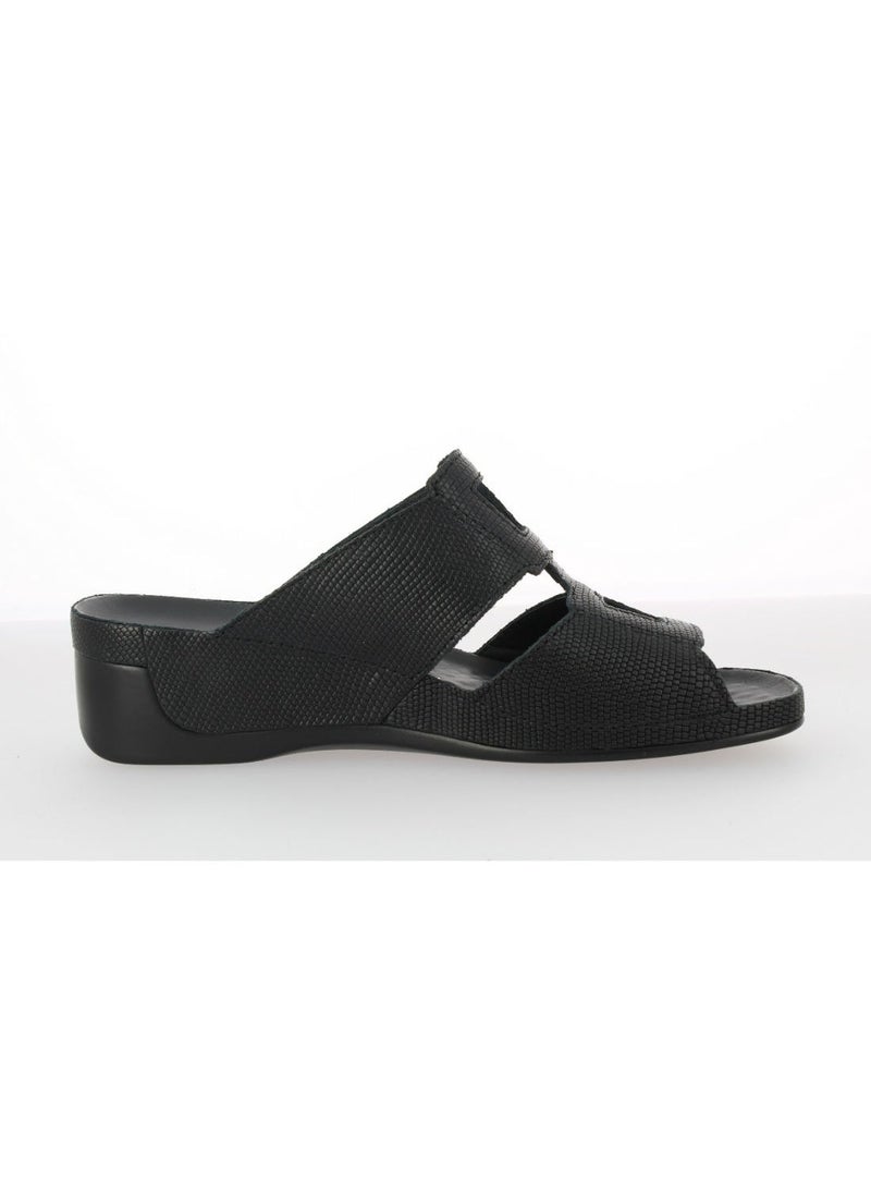 VITAL - Vital Ladies Wedge Sandals Tina - Lizard 0813AS schwarz - Image 1