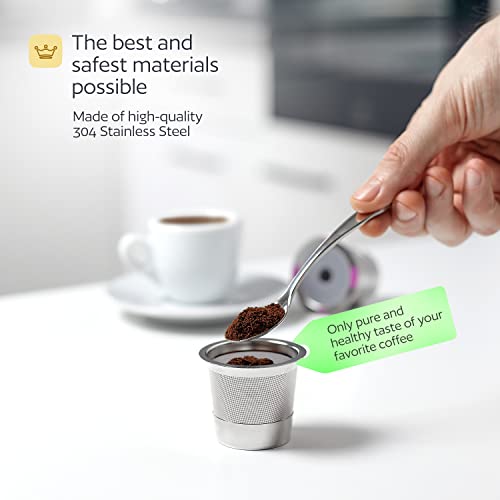 GoodCups 2 Stainless Steel Reusable K Cups for Keurig Coffee Makers - Refillable Kcups Coffee Filters for Keurig Brewers Family - Image 5