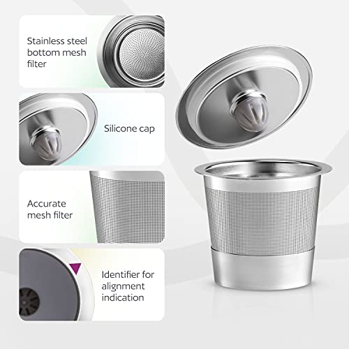 GoodCups 2 Stainless Steel Reusable K Cups for Keurig Coffee Makers - Refillable Kcups Coffee Filters for Keurig Brewers Family - Image 4