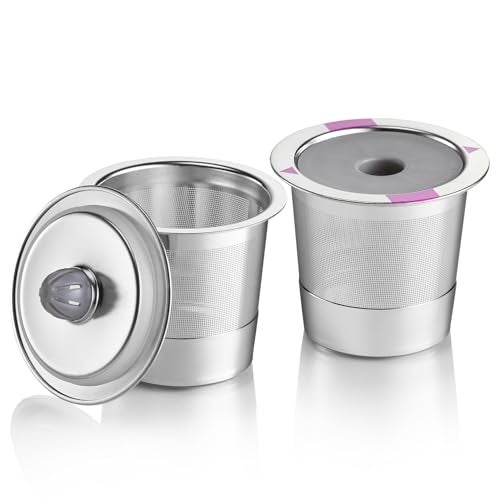 GoodCups 2 Stainless Steel Reusable K Cups for Keurig Coffee Makers - Refillable Kcups Coffee Filters for Keurig Brewers Family - Image 1