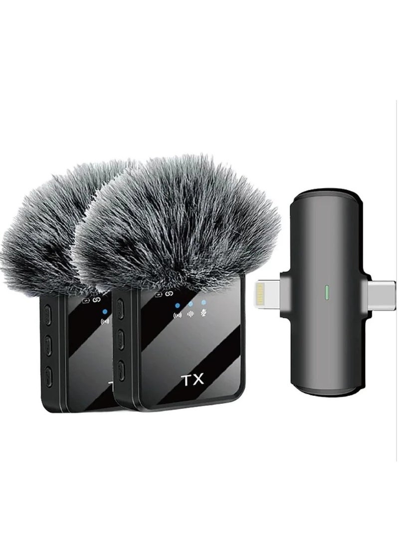 Wireless Microphone Kit 2 in 1 Crystal-Clear Audio for All Your Needs - Image 1