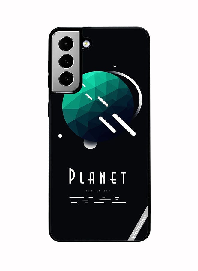 VR CREATIVE Protective Case Cover For Samsung Galaxy S21 FE 5G Planet Design Multicolour - Image 1