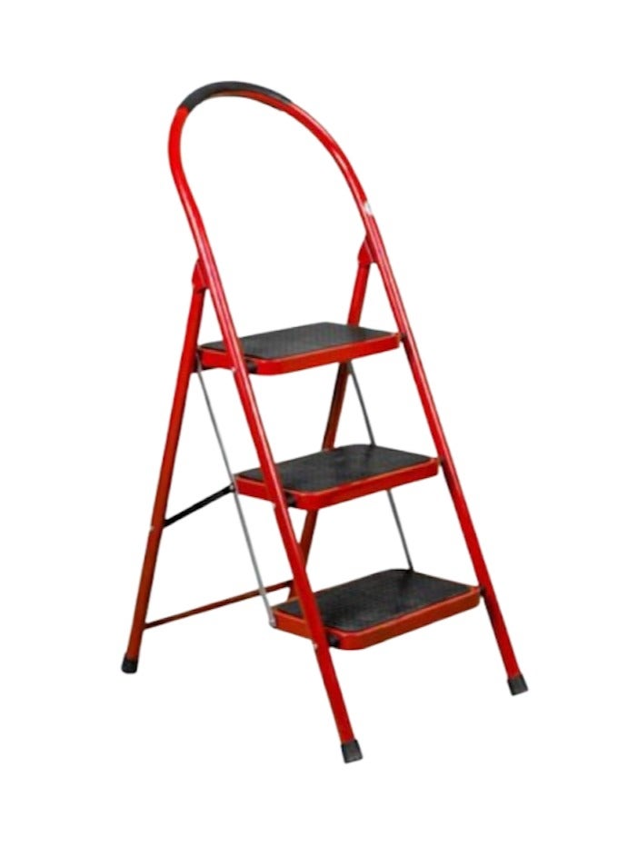 سلم معدني احمر ٣