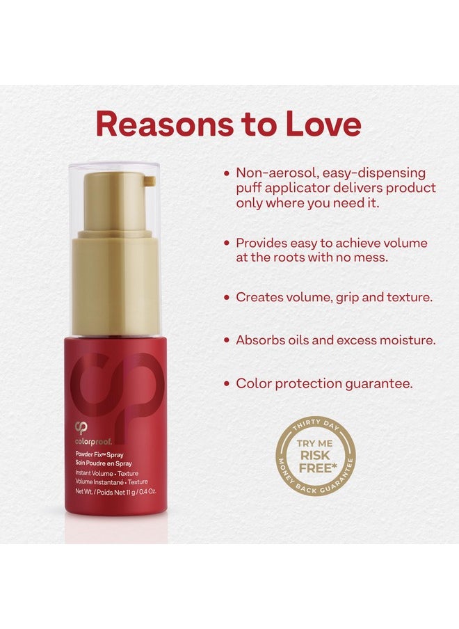 ColorProof Colorproof Volume Hair Powder Spray 0.4 Fl. Oz. Talc Free Powder Texture Spray, Madagascar Vanilla Scent  - Image 3