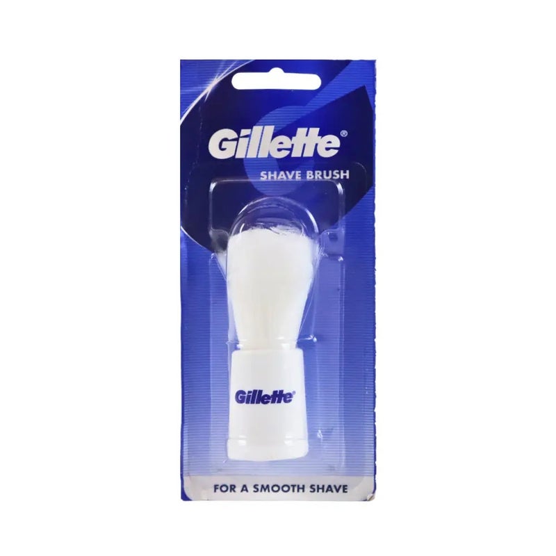 Gillette Mens Shave Brush for Smooth Shave White- 1Piece - Image 1